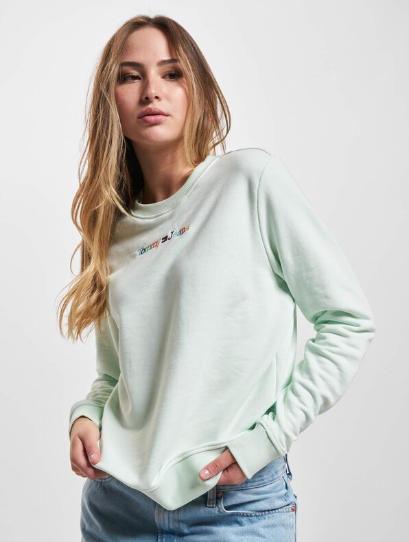 Tommy Jeans Reg Color Serif Linear Sweater-0