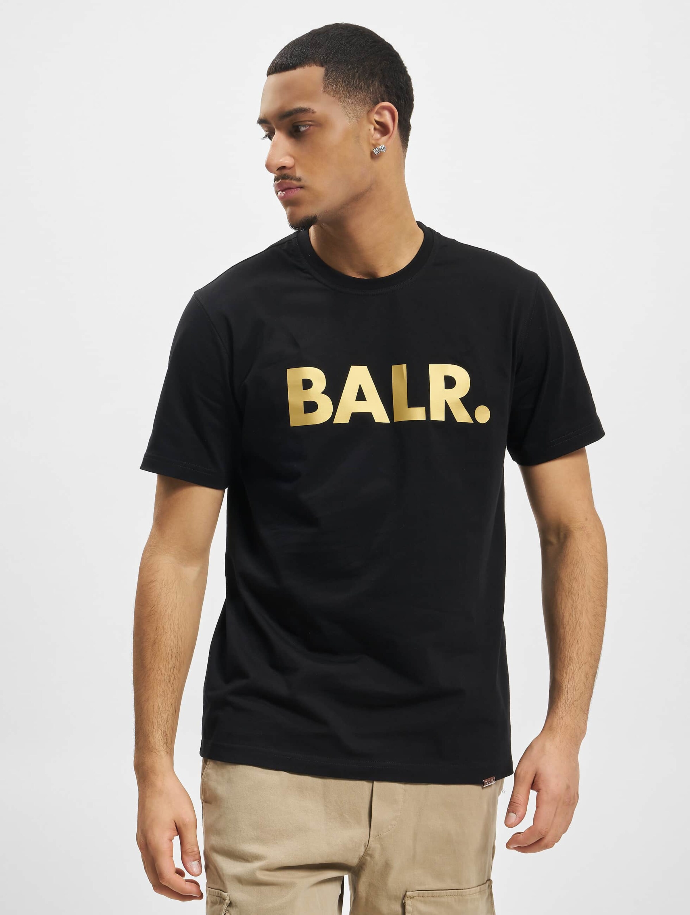 Balr Brand Straight T Shirt Grey Melange