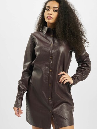 Missguided Tall Faux Leather Dress