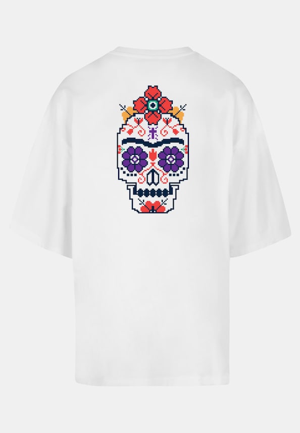 Frida Kahlo - Pixels viva la vida Huge Tee-1