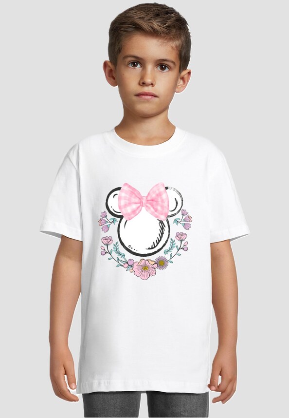 Kids Minnie Mouse - Flowers Logo Basic Tee 2.0-0