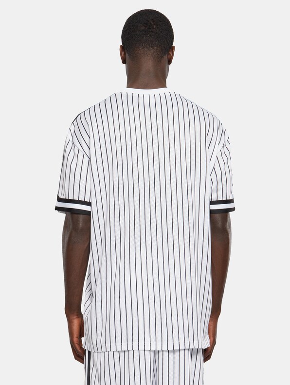 Oversized Striped Mesh-1