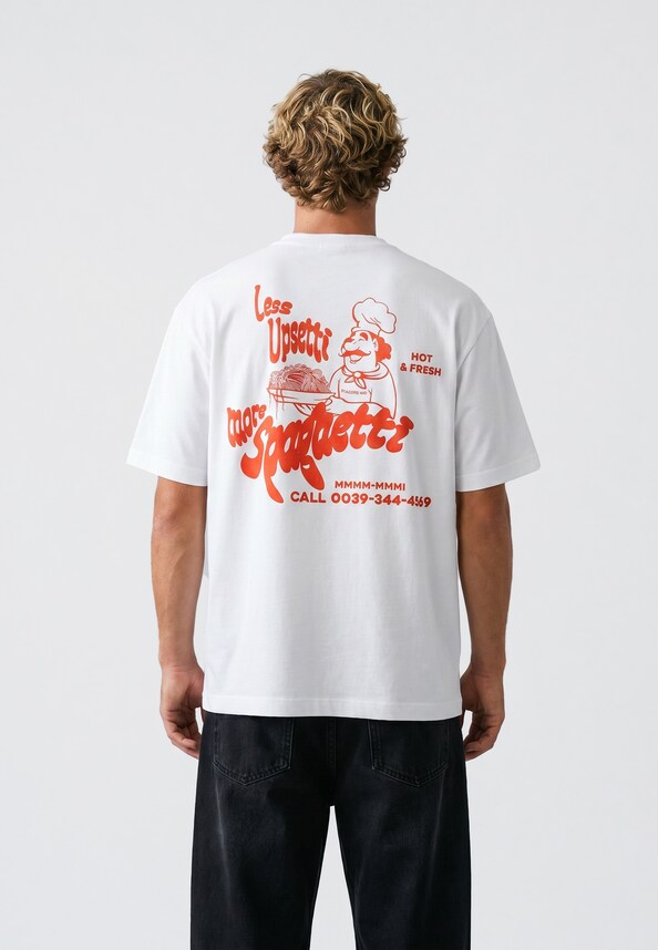 Less Upsetti T-Shirt-0