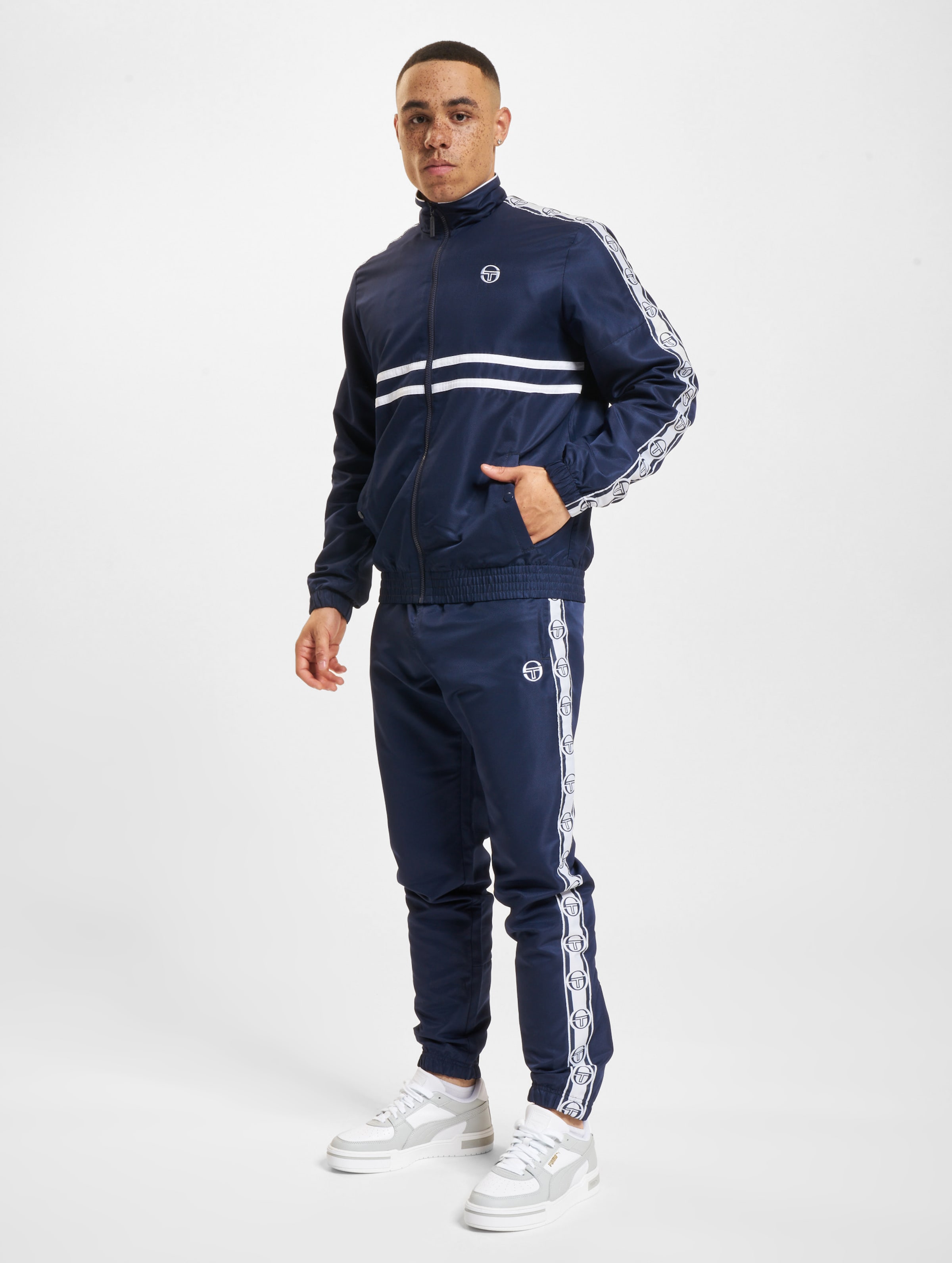 Sergio Tacchini Doral Trainingsanzug Männer,Unisex op kleur blauw, Maat L