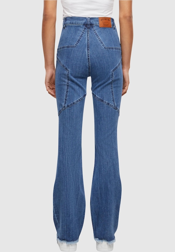 KW241-010-1 Karl Kani KK Og Star Flared Leg Denim-1