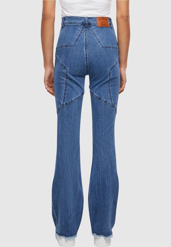 KW241-010-1 Karl Kani KK Og Star Flared Leg Denim-1