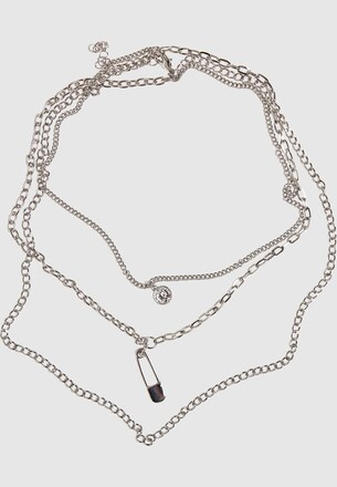 Safety Pin Layering Necklace