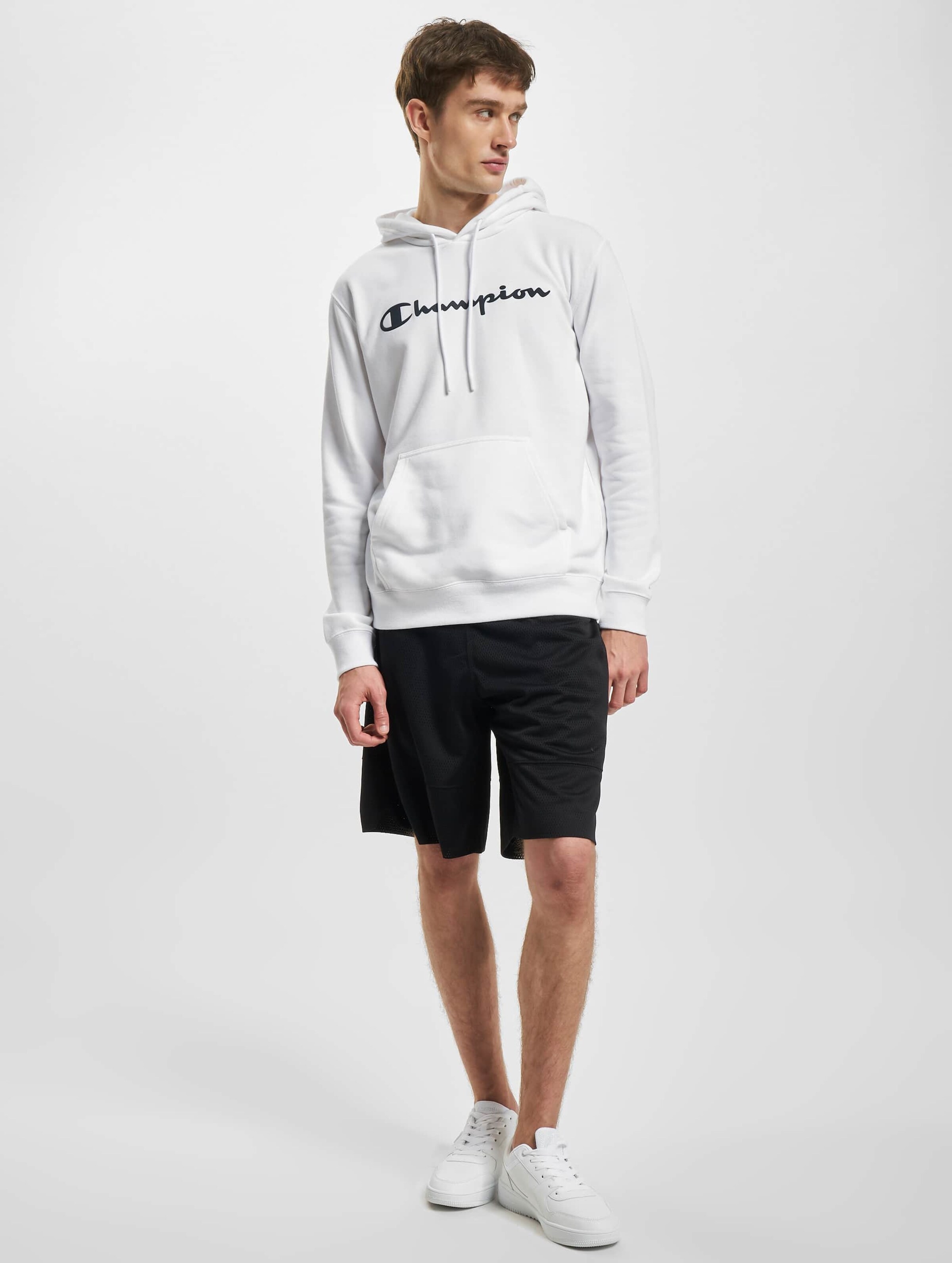 Champion sweater hotsell and shorts nike