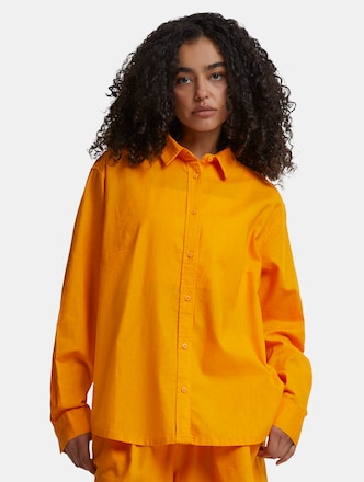 Urban Classics Ladies Linen Mixed Oversized Blusen