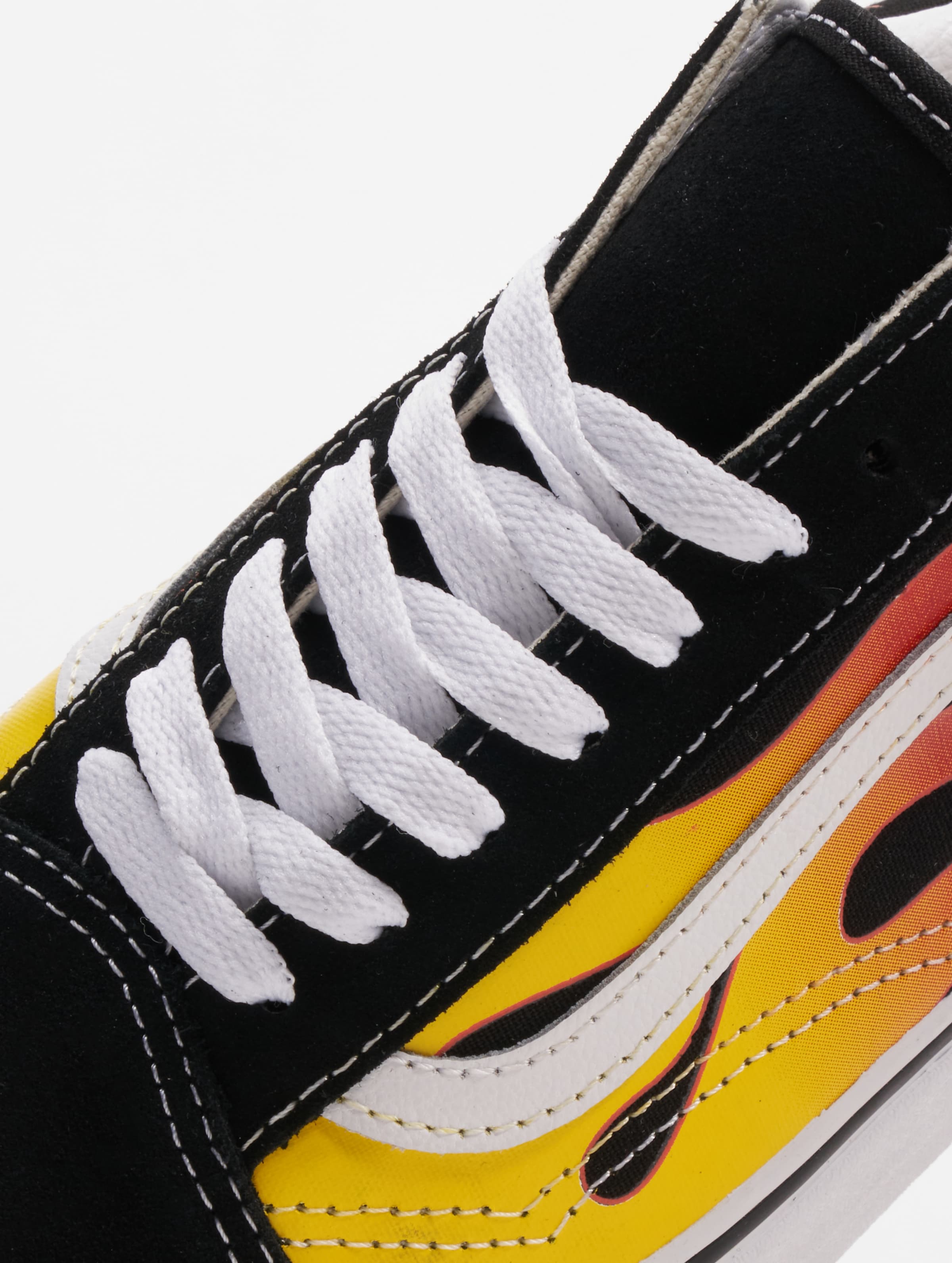 Black white and yellow vans online