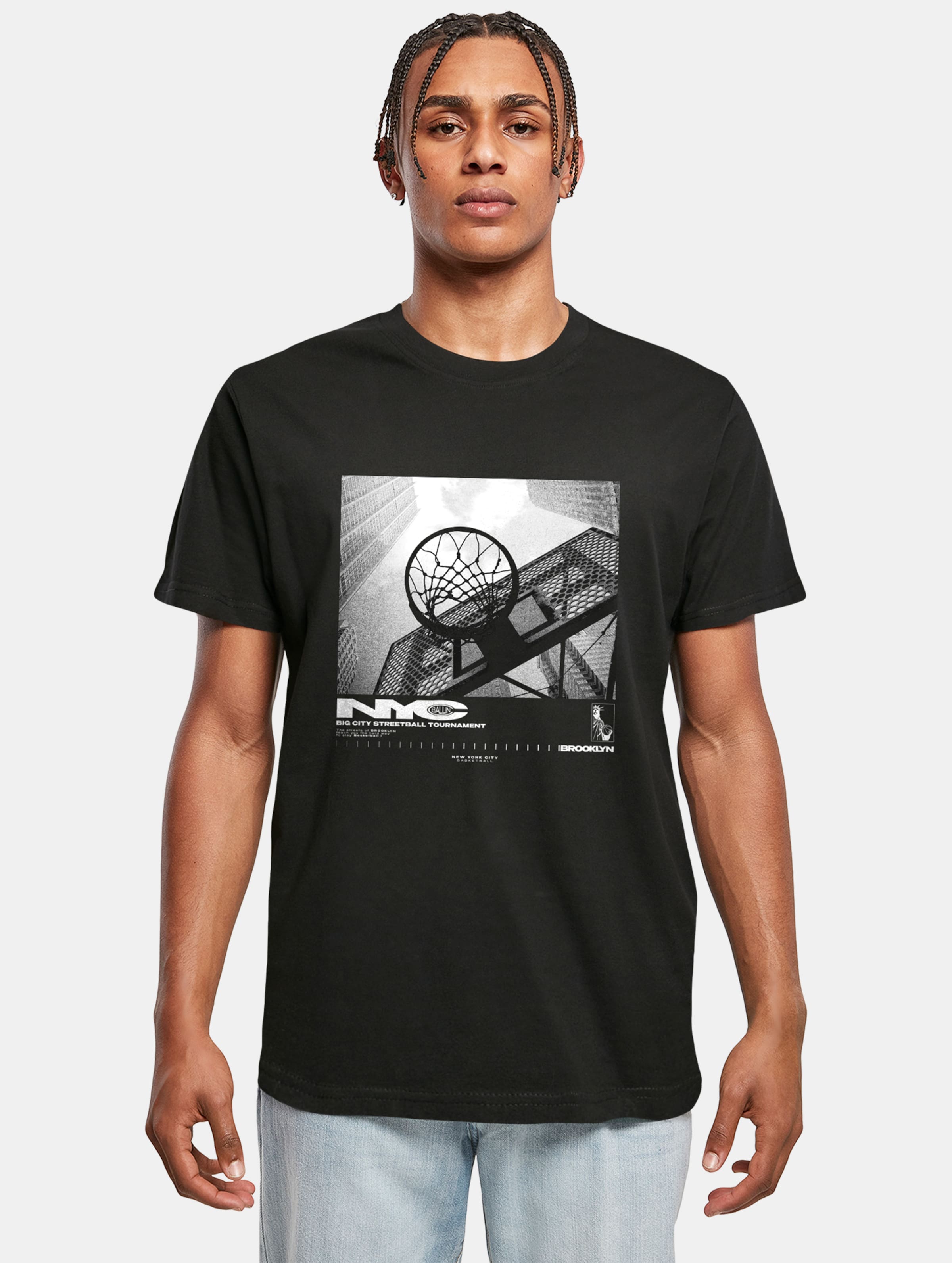 Mister Tee NYC Ballin T-Shirts Männer,Unisex op kleur zwart, Maat XXL