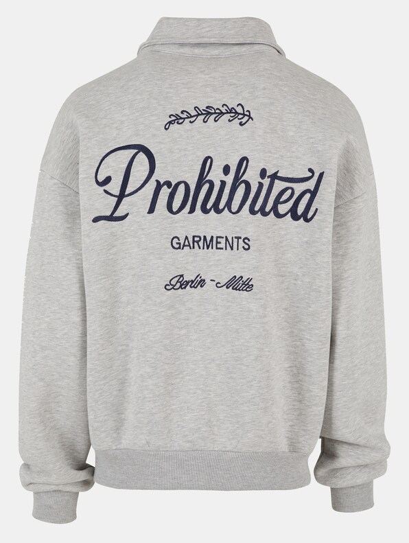 Prohibited PB Garment Half Zip Pullover-5