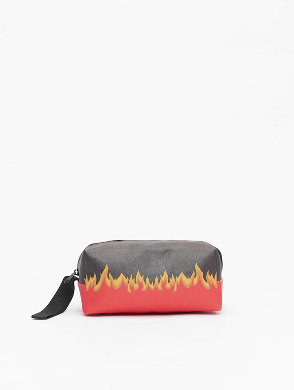 Flame Print Cosmetic Pouch-2
