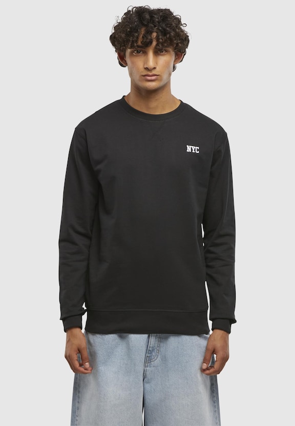 NYC Wording EMB Light Crew Sweatshirt-2