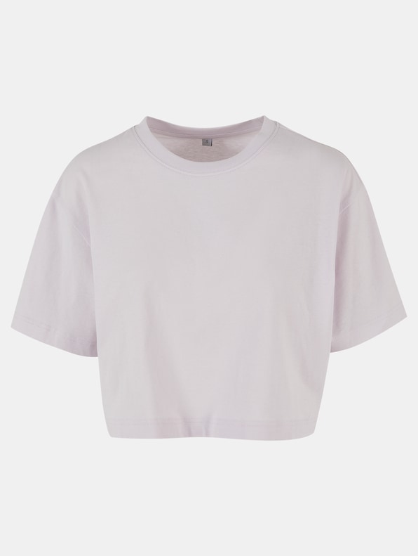 Build Your Brand Ladies Short Oversized Tee-4