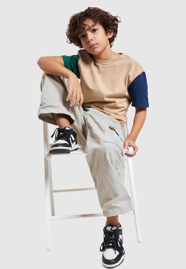 Boys Organic Oversized Colorblock Tee-3