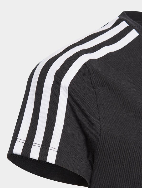 adidas Originals adicolor three stripe t-shirt in black
