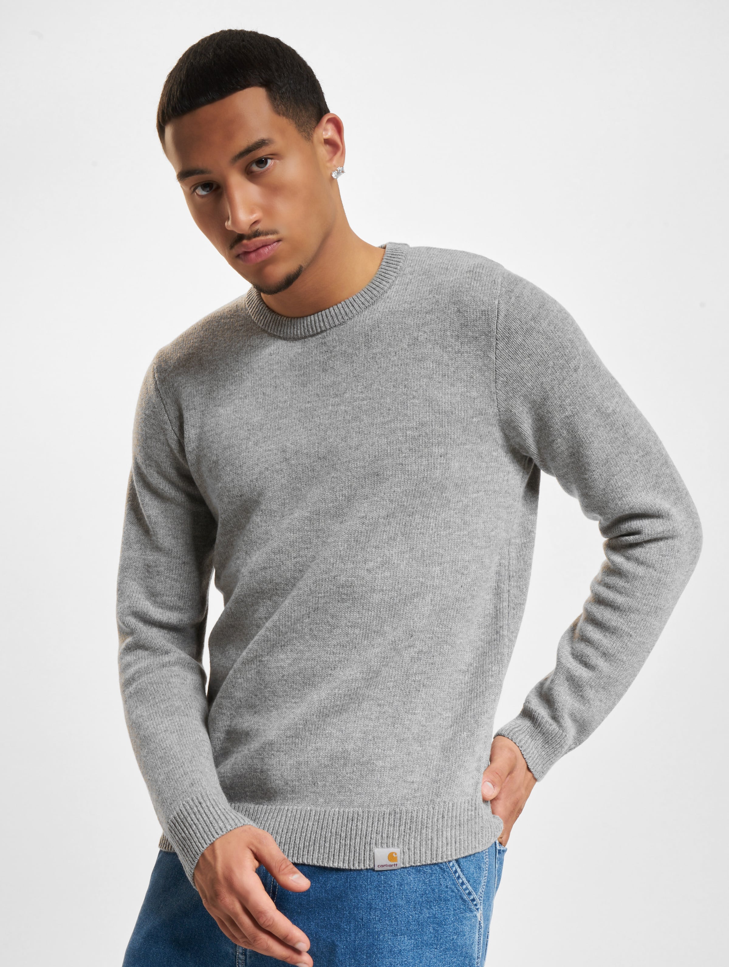 Carhartt WIP Allen Sweater Männer,Unisex op kleur grijs, Maat M