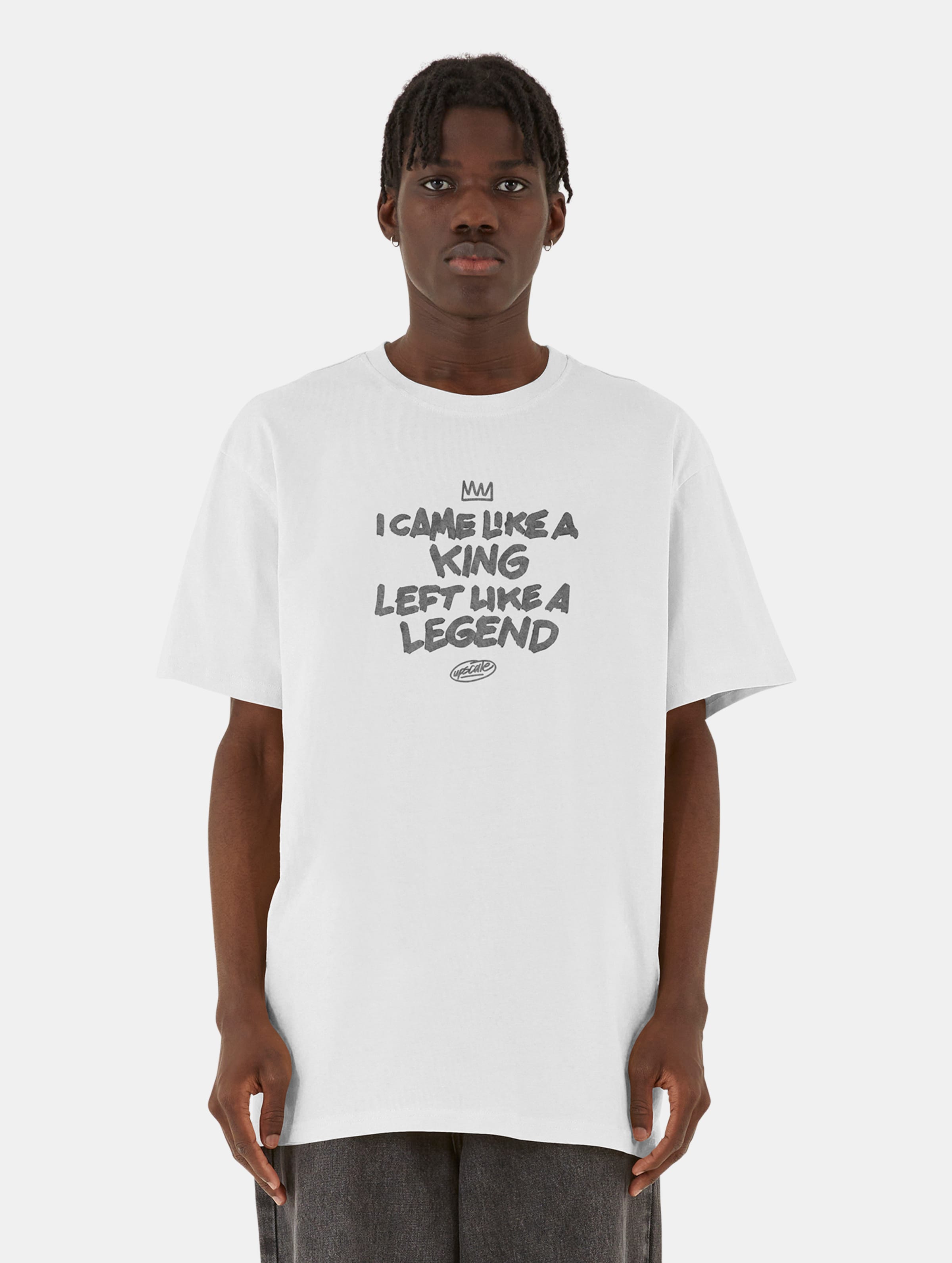 Mister Tee Upscale Like A Legend Oversize T-Shirts Männer,Unisex op kleur wit, Maat 3XL