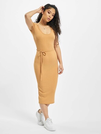 Petite SS Tie Belt Rib Midi