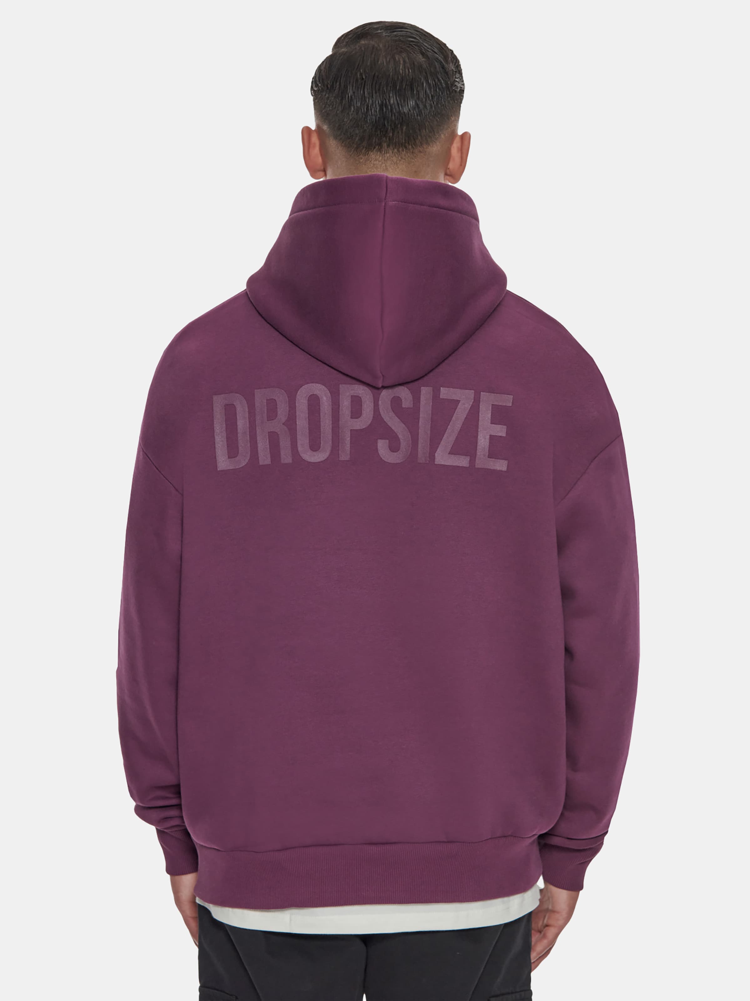 Dropsize Heavy Oversize HD Print Hoodie Männer,Unisex op kleur violet, Maat XXL
