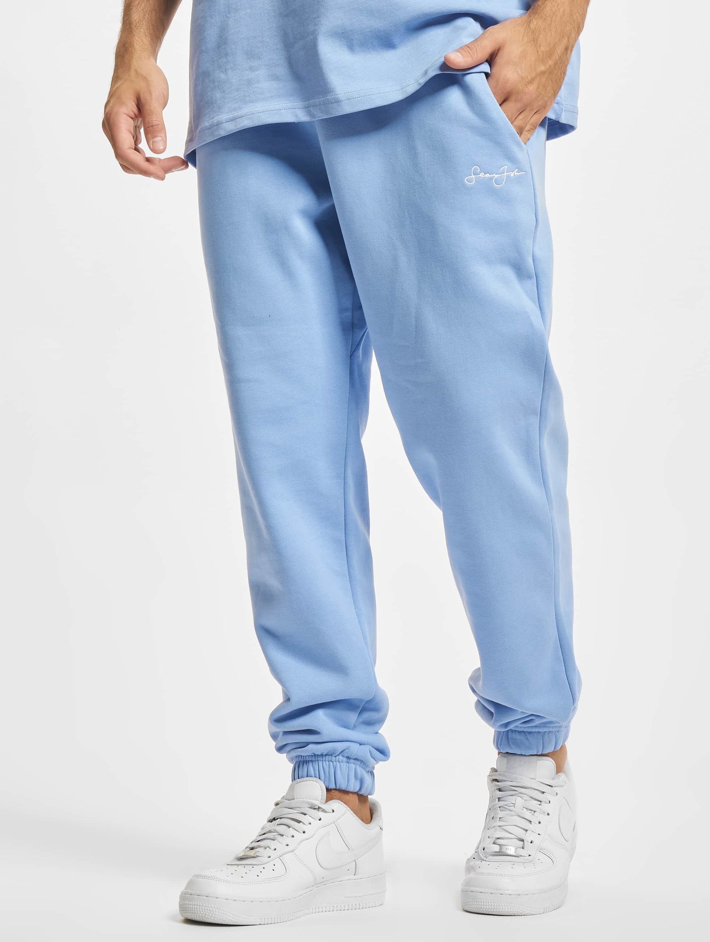 Sean John Classic Logo Essential Sweat Pant op kleur blauw, Maat 2XL