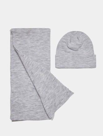Recycled Basic Beanie and Scarf Set
