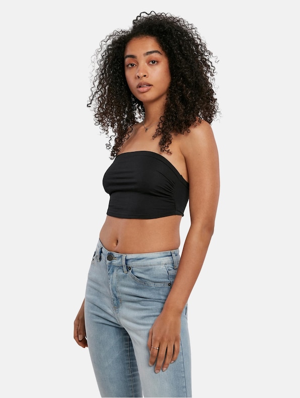 Build Your Brand Ladies Crop Tops-0