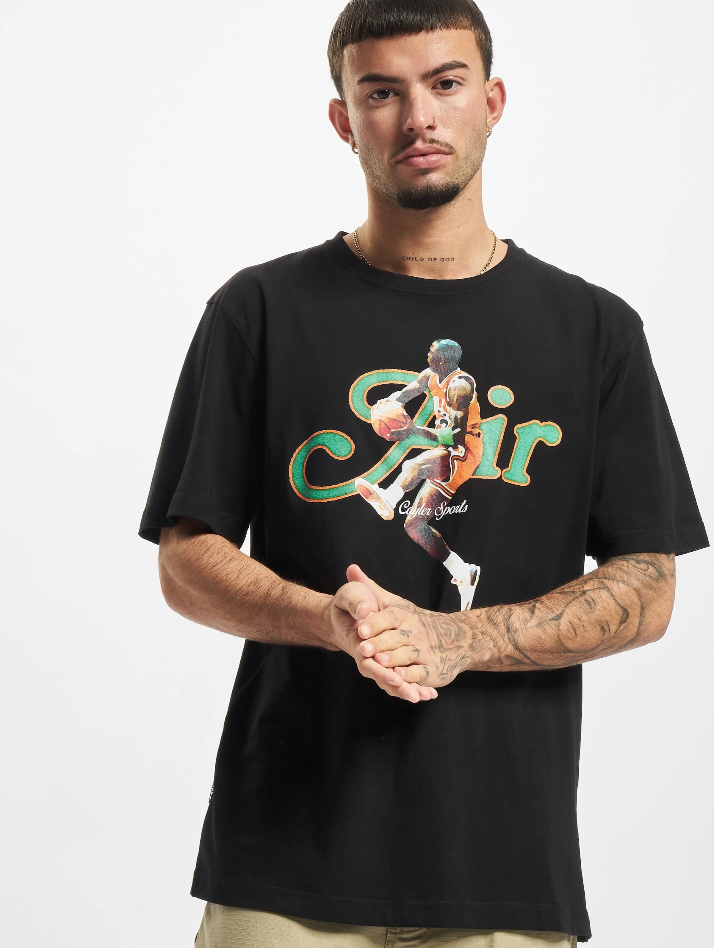 Cayler & Sons Air Basketball T-Shirt Mannen op kleur zwart, Maat XL