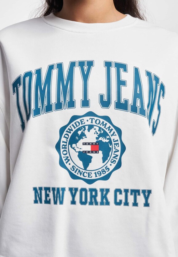 Tommy Jeans Crop College Logo Sweater-3