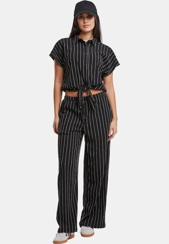 Ladies Structured Striped Tied -3