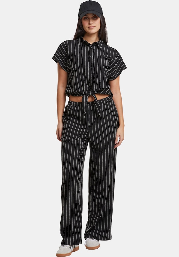 Ladies Structured Striped Tied -3