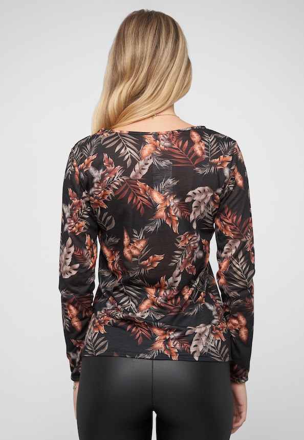 Cloud5ive LANGARM-SHIRT FLOWER PRINT-1