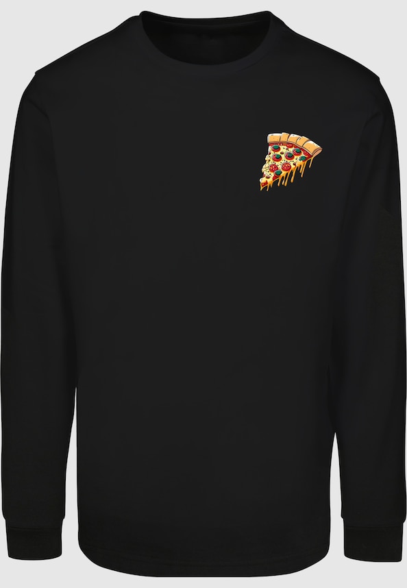 Pizza Comic Longsleeve With Cuffrib-2