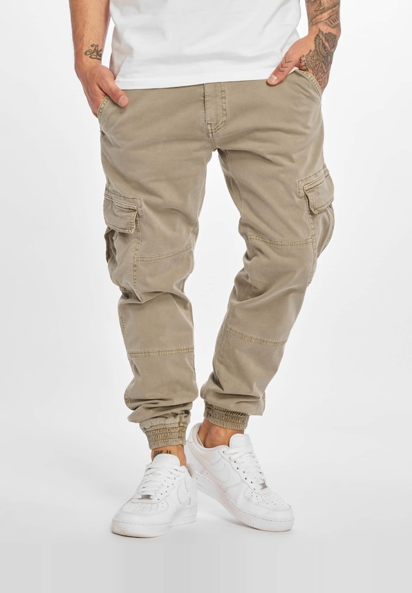 Washed Cargo Twill Jogging-2