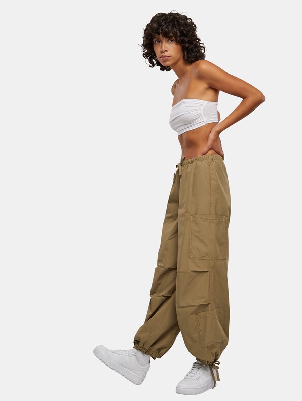Ladies Cotton Cargo Parashute Pants-4