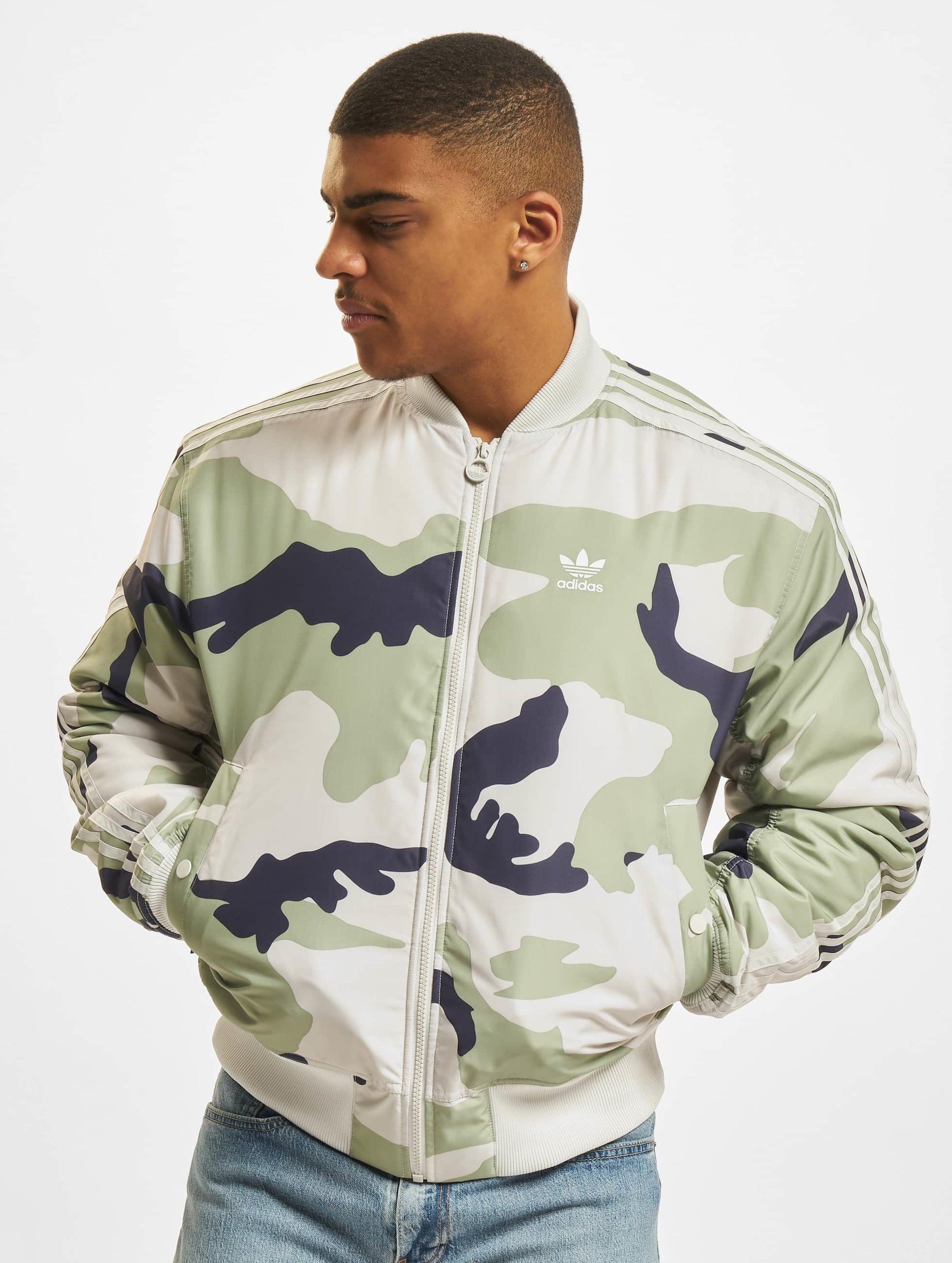 Camo adidas sales bomber jacket