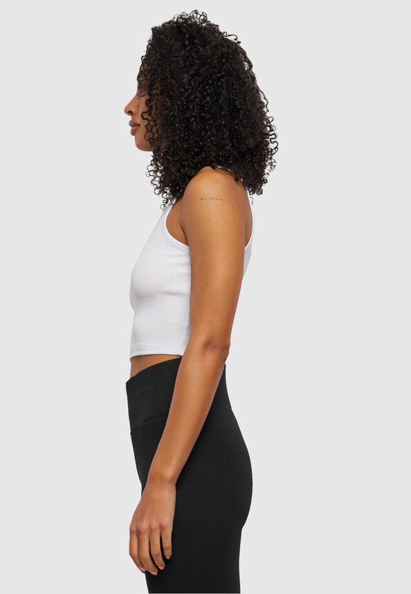 Ladies Organic Cropped Rib Top-2
