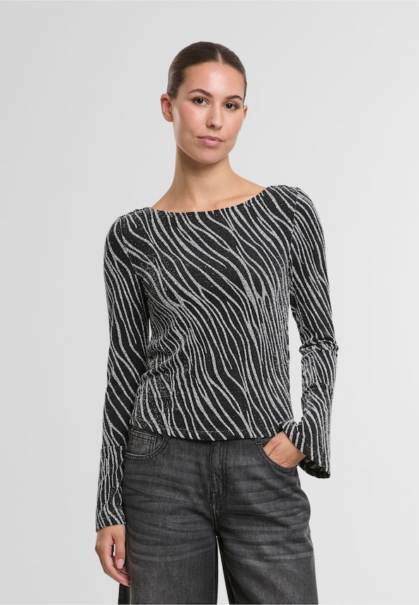 NMGILLY L/S BOATNECK BELLSLEEVE TOP JRS-0