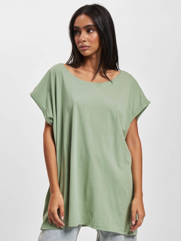 Ladies Extended Shoulder Tee-2