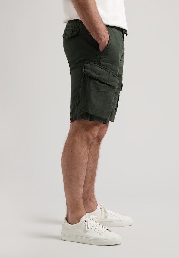 Logan Cargo Shorts Linen-2