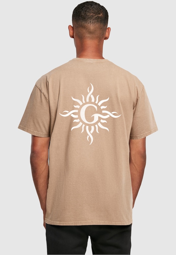 Godsmack - Lunar Phases Acid Washed Oversize Tee-1