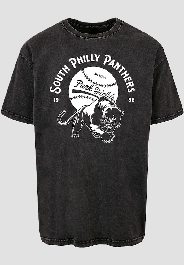 Park Fields - South Philly Panthers Acid Washed Oversize Tee-2