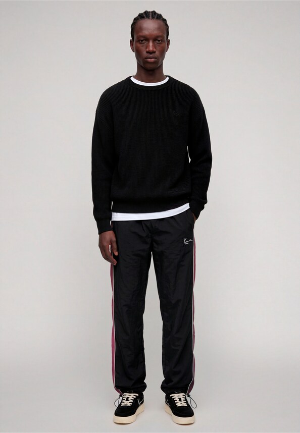 Signature Sidestripe Baggy Trackpants-2