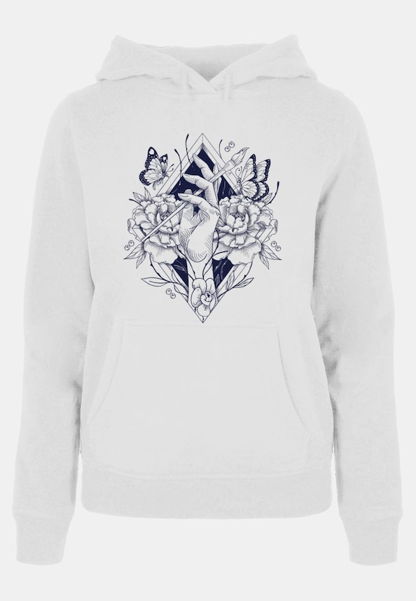 Ladies Frida Kahlo Hand Hoody-0