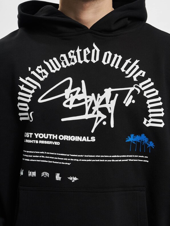 Lost Youth HOODIE GRAFFITI black-3