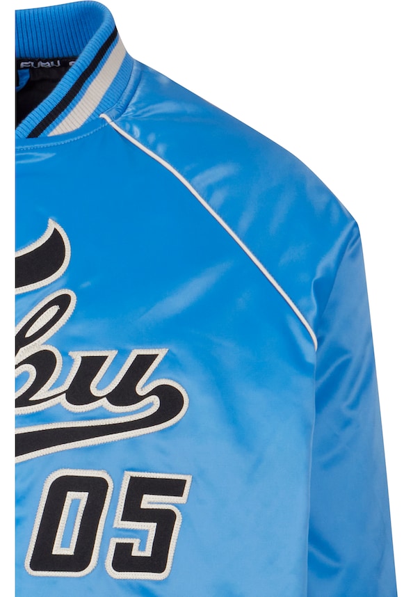 FM241-012-1 Fubu Varsity Satin Raglan Bomber Jacket-6