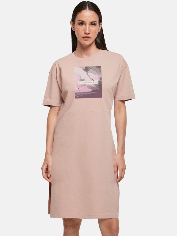 Ladies Summer - Every summer has a story Oversized Slit Dress-0