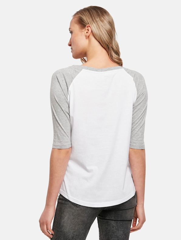 Ladies 3/4 Contrast Raglan Tee-1
