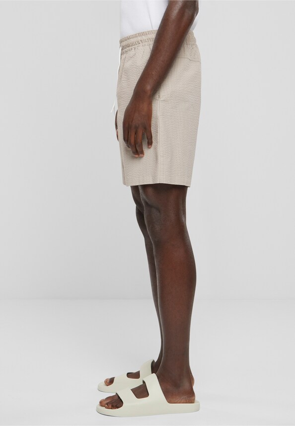 Basic Seersucker Shorts-2